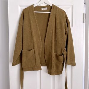 Madewell kimono wrap front jacket size M